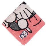 DORAEMON 吹著秘密道具“Kobeabe”毛巾手帕 粉色